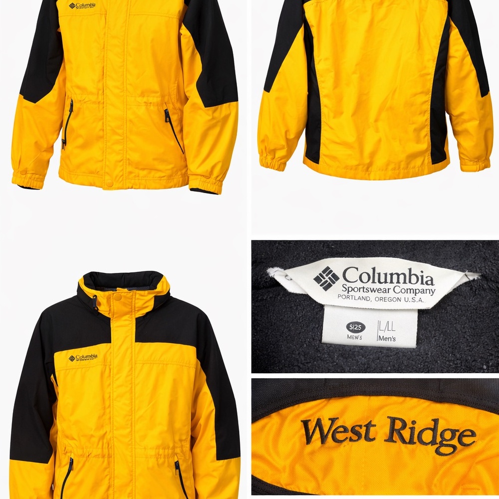 Columbia Black and Yellow jacket